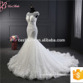 Alibaba Sexy See Through Embroided Lace Wedding Dress Bridal With Long Train